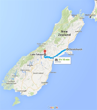 Christchurch to Lake Tekapo