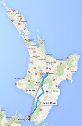 Taupo to Wellington