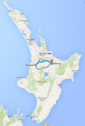 Waitomo to Rotorua