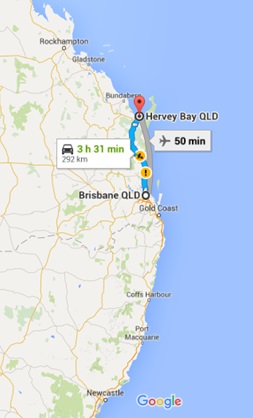 Brisbane to Hervey Bay