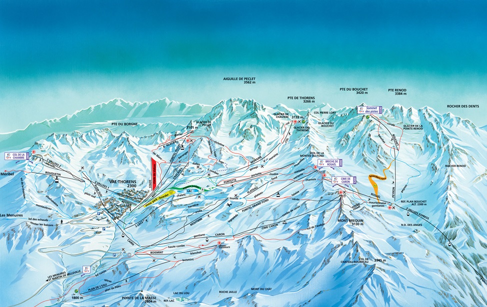 Val Thorens Piste Map