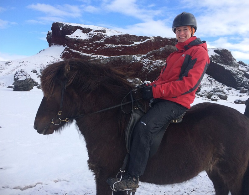 Luke on Icelandic horse