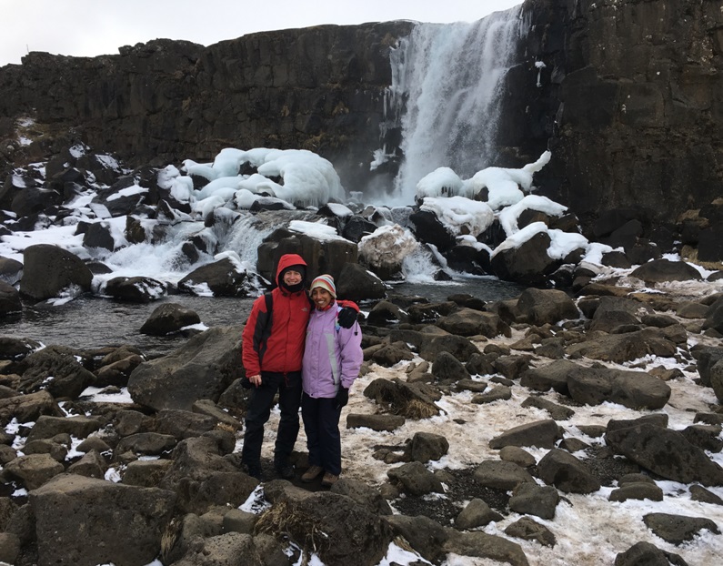 Oxarafoss waterfall Alpingi site