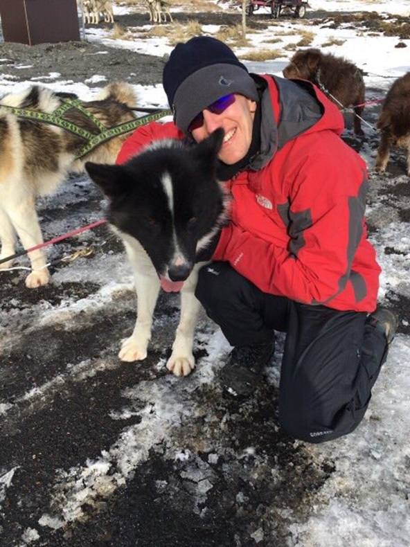 Petit pois dog sledding