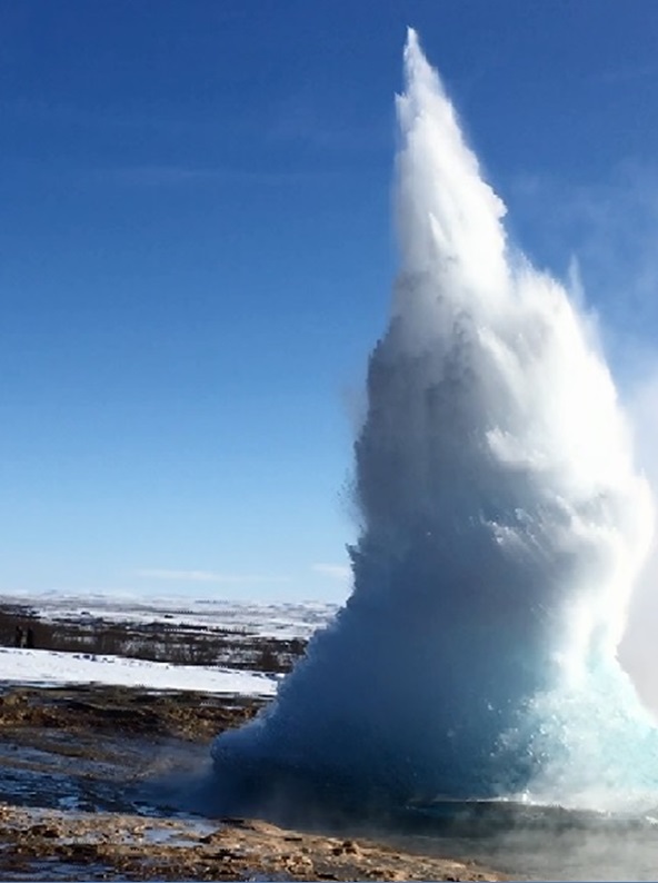 Strokkur geyser erupting