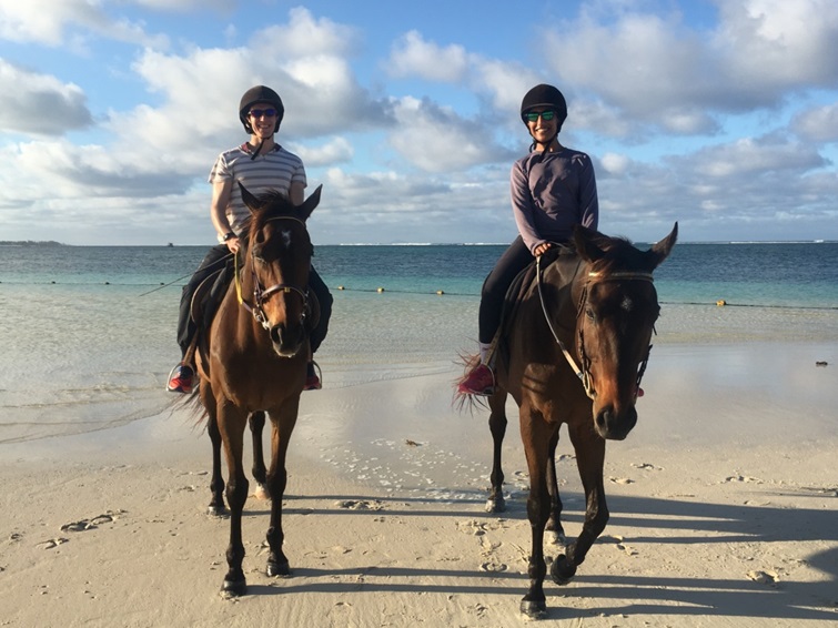 Horse riding along the beach 3