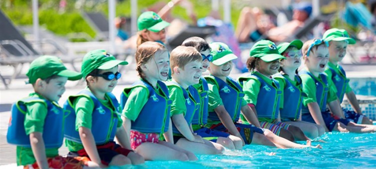 Kids club by pool